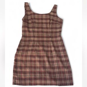Plaid Sleeveless Dress